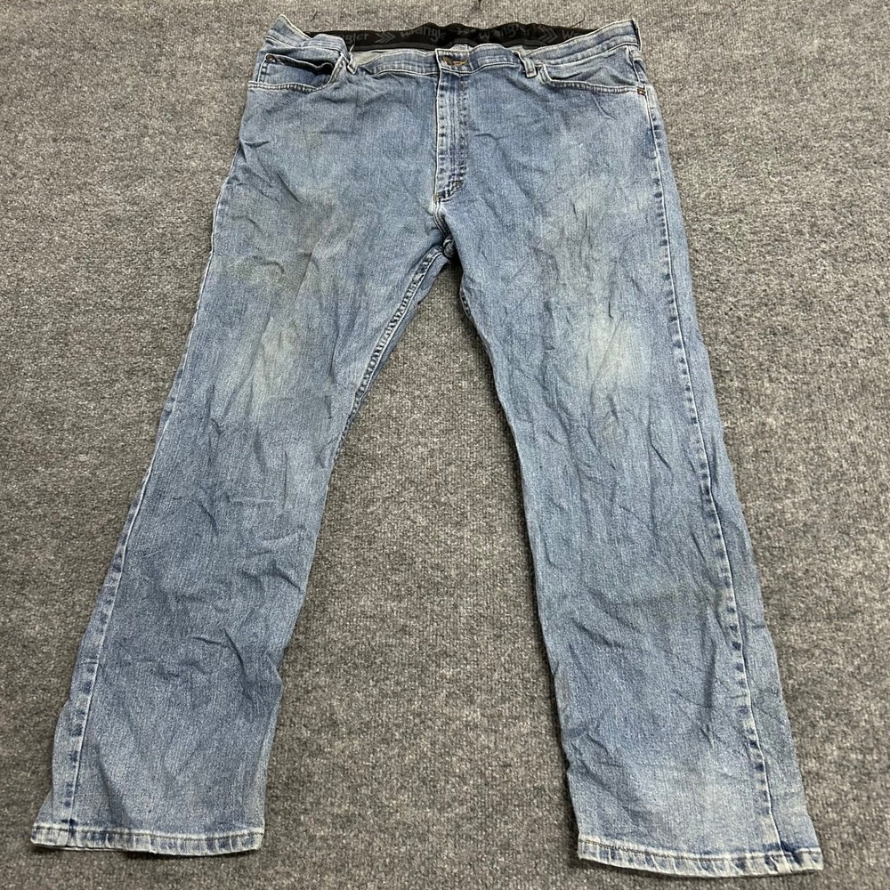 Wrangler Jeans Mens Size 40x30 Blue Comfort Flex Waist Straight Leg Denim Pants